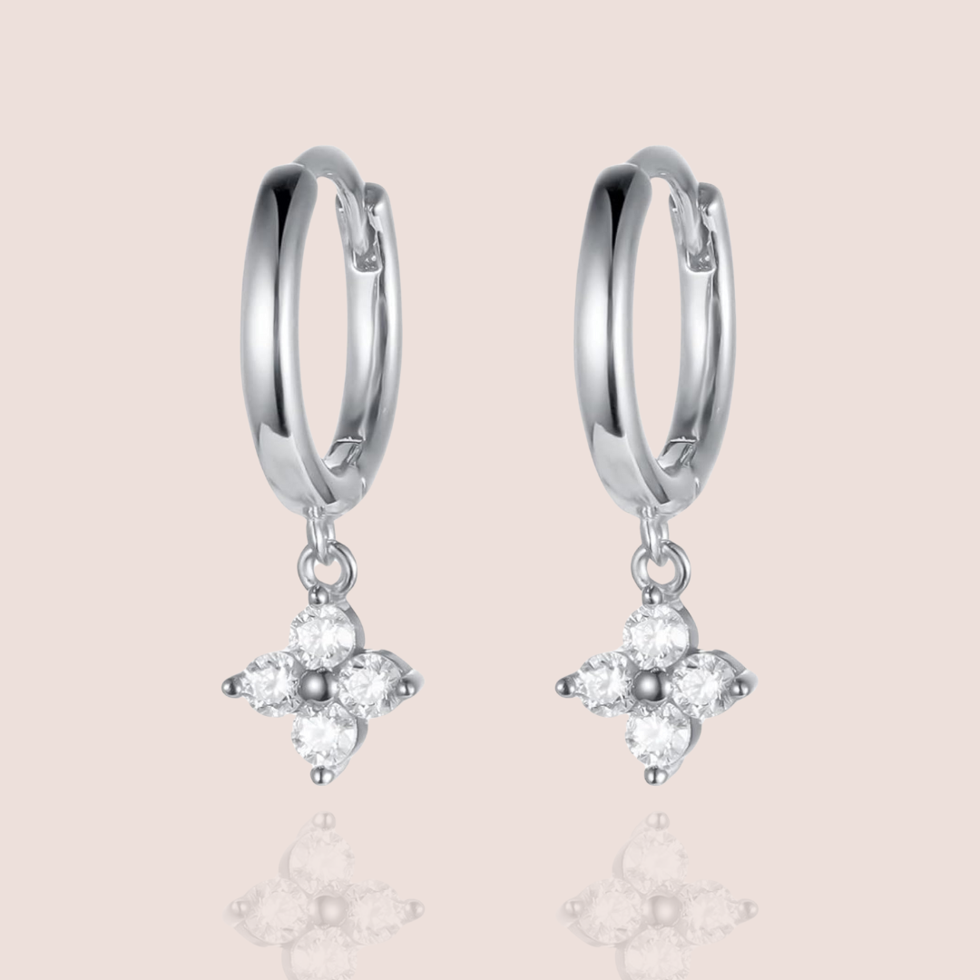 Boucles d'oreilles Stella d'argent