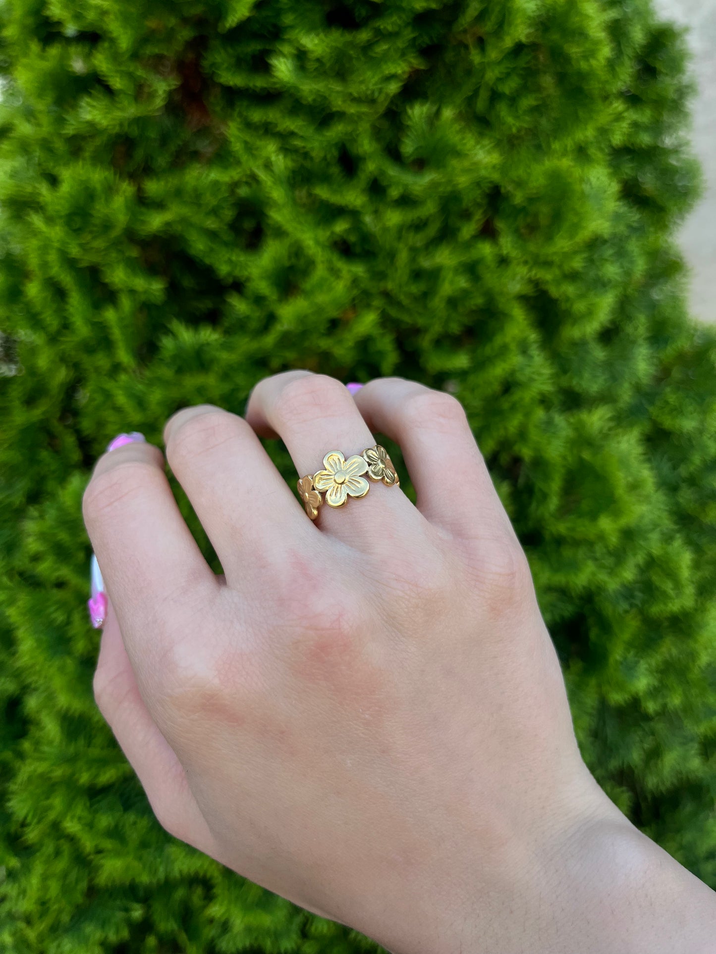 Bague Flora or