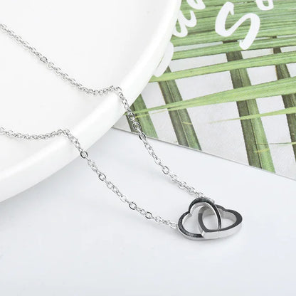 Mon Coffret Inédit - Collier double coeur en Or